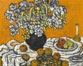 MOLDOVAN Sacha Les Fleurs Avec Fruit At Bougie (flowers With Fruit And Candle) MOLDOVAN Sacha Les Fleurs Avec Fruit At Bougie (flowers With Fruit And Candle)