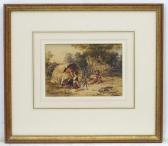 MOLE John Henry A Gypsy Family Around A Fire MOLE John Henry A Gypsy Family Around A Fire