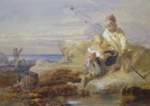 MOLE John Henry Children Fishing On The Rocks MOLE John Henry Children Fishing On The Rocks
