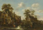 MOLENAER Klaes Nicolaes Village With Figures Before An Inn MOLENAER Klaes Nicolaes Village With Figures Before An Inn