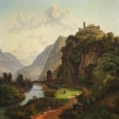 MOLLER I. P. Partie Ved Etschfloden Mellem Botzen Og Roveredo MOLLER I. P. Partie Ved Etschfloden Mellem Botzen Og Roveredo
