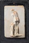MOLTENI Giuseppe Image Of A Relief Of A Bathing Woman MOLTENI Giuseppe Image Of A Relief Of A Bathing Woman