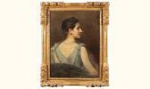MONCHABLON Alphonse Xavier Portrait De Femme Vue De Profil MONCHABLON Alphonse Xavier Portrait De Femme Vue De Profil