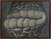 MONCHATRE François Composition Camaieux De Gris, Coquille MONCHATRE François Composition Camaieux De Gris, Coquille