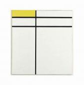 MONDRIAN Piet Composition A, With Double Line And Yellow MONDRIAN Piet Composition A, With Double Line And Yellow