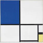 MONDRIAN Piet Composition No. Ii With Blue And Yellow MONDRIAN Piet Composition No. Ii With Blue And Yellow