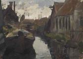 MONDRIAN Piet Lange Bleekerssloot With Barge MONDRIAN Piet Lange Bleekerssloot With Barge