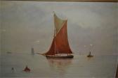 MONGER R Marine Scapes With Sailing Barges MONGER R Marine Scapes With Sailing Barges