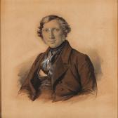 MONIES David Portrait Of Professor B. S. Jørgensen As A Young Man MONIES David Portrait Of Professor B. S. Jørgensen As A Young Man