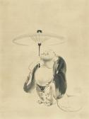 MONJU ISSHI Hotei With Umbrella MONJU ISSHI Hotei With Umbrella