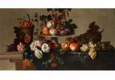 MONNOYER Jean-Baptiste Stilleben Mit Blumen Und Früchten MONNOYER Jean-Baptiste Stilleben Mit Blumen Und Früchten