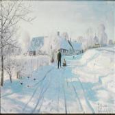 MONSTED Peder Mork Winter Morning With Hoarfrost At The Driveway To Vallensbæk MONSTED Peder Mork Winter Morning With Hoarfrost At The Driveway To Vallensbæk
