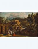 MONTANINI Pietro Paesaggio Con Il Battesimo Di Cristo MONTANINI Pietro Paesaggio Con Il Battesimo Di Cristo
