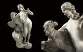 MONTAUTI Antonio A Carved Marble Group Of Ganymede And The Eagle MONTAUTI Antonio A Carved Marble Group Of Ganymede And The Eagle