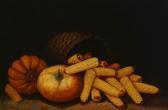 MONTGOMERY Alfred Still Life With Corn And Pumpkins MONTGOMERY Alfred Still Life With Corn And Pumpkins