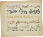 MOORE Henry Seventeen Reclining Figures MOORE Henry Seventeen Reclining Figures