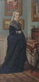 MOORE John Callington Portrait Of Mrs Simonds MOORE John Callington Portrait Of Mrs Simonds