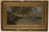 MOORE Nelson Augustus Hudson River Lake Landscape MOORE Nelson Augustus Hudson River Lake Landscape