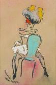 MOPPES van Maurice A Seated Tiller Girl MOPPES van Maurice A Seated Tiller Girl