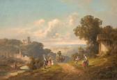 MORALT Willy Romantische Landschaft Mit Postkutsche MORALT Willy Romantische Landschaft Mit Postkutsche