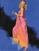 MORAN Earl Blonde Pin-up In Pink By Candlelight MORAN Earl Blonde Pin-up In Pink By Candlelight