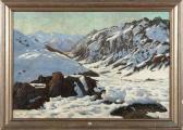MORERA Y GALICIA Jaime Paysage De Montagne Sous La Neige MORERA Y GALICIA Jaime Paysage De Montagne Sous La Neige