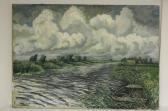 MORET Rene Poldervaart, Huis In Heuvellandschap MORET Rene Poldervaart, Huis In Heuvellandschap