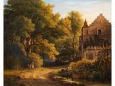 MORGENSTERN Christian Bernhard Jagdschloss In Waldlandschaft MORGENSTERN Christian Bernhard Jagdschloss In Waldlandschaft