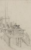MORIN Gustave François Les Bains À Villerville MORIN Gustave François Les Bains À Villerville
