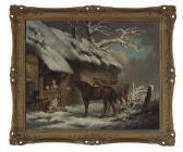MORLAND George Stopping By The Door On A Snowy Evening MORLAND George Stopping By The Door On A Snowy Evening
