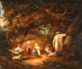 MORLAND George Travelers Encamped In The Woods MORLAND George Travelers Encamped In The Woods