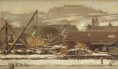 MORLEY Henry Timberyard In The Snow, Edinburgh MORLEY Henry Timberyard In The Snow, Edinburgh