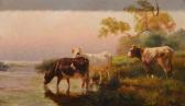 MORRES G. Cattle In Landscape MORRES G. Cattle In Landscape