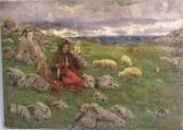 MORRES H. Schäferin Mit Kind MORRES H. Schäferin Mit Kind
