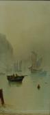 MORRIS Garman Fishing Boats Off Shore MORRIS Garman Fishing Boats Off Shore