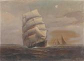 MORRIS James W. Marine Painting Of A Tall Ship MORRIS James W. Marine Painting Of A Tall Ship