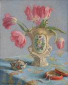 MORSA Michael Stilleven Met Tulpen In Cornet MORSA Michael Stilleven Met Tulpen In Cornet