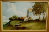 MORSLEY Charles W Sheep Before A Windmill MORSLEY Charles W Sheep Before A Windmill