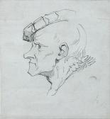 MORTIMER John Hamilton Head Of A Man Wearing A Flat Hat MORTIMER John Hamilton Head Of A Man Wearing A Flat Hat