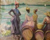 MORTON Christina West Indian Women On A Dock MORTON Christina West Indian Women On A Dock