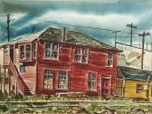 MORTON John Red Building By The Railroad Tracks MORTON John Red Building By The Railroad Tracks