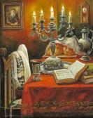 MOSHKOWITH Efraim Table Set For Sabbath MOSHKOWITH Efraim Table Set For Sabbath
