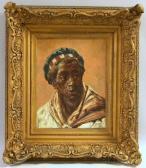 MOSLER Gustave Henry Portrait Of A North African Man MOSLER Gustave Henry Portrait Of A North African Man