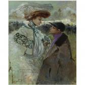 MOSSA Gustave Adolphe Elegante Et Jockey MOSSA Gustave Adolphe Elegante Et Jockey