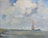 MOSSAY Pieter Marine Met Zeilboten Op Volle Zee MOSSAY Pieter Marine Met Zeilboten Op Volle Zee