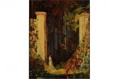 mostyn thomas edwin, tom Female Figure Beside The Stone Pillared Entrance To An Enchanted Garden mostyn thomas edwin, tom Female Figure Beside The Stone Pillared Entrance To An Enchanted Garden