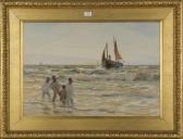 MOTTRAM Charles Sim Return Of The Penzance Fishing Boat MOTTRAM Charles Sim Return Of The Penzance Fishing Boat