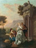 MOUCHERON de Isaac Elegant Party In A Park MOUCHERON de Isaac Elegant Party In A Park