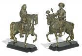 MOUREY Philippe Louis Xiv And François I On Horseback MOUREY Philippe Louis Xiv And François I On Horseback