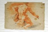 MUÑOZ SEBASTIÁN Estudio De Desnudo Masculino MUÑOZ SEBASTIÁN Estudio De Desnudo Masculino